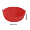 Silicone Air Fryer Basket Non-stick Round Baking Tray Pot Liner Bowl Reusable Basket Inserts Kitchen Accessories For Fridge - Image 6
