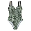 2024 New Summer Sexy Leopard Print Bikini Bodysuit Women One Piece Adjustable Swimwear Female Monokini Push Up Backless Swimsuit - Image 5