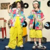 Kids Oversize Vintage Print Shirt Street Wear Clothing Girls Boys Tops Cargo Hip Hop Pants For Child Jazz Dance Costume Clothes - Image 6