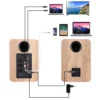 80W 2.0 Active Speakers Bookshelf Bluetooth Speaker Hi Fi Home Theater Wooden Music Soundbox For TV PC Subwoofer Bass Effect USB - Image 5
