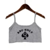 BBC ONLY Spades Crop Top for Women Sexy Letters Streetwear Girls Casual Clothes Elastic Camis Sleeveless Short Tank Top Bar - Image 5