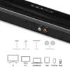 40W TV Soundbar Wired and Wireless Bluetooth Speaker Home Cinema Sound System Stereo Surround with FM Radio Music Center boombox - Image 3