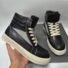 Owen Seak Men High Top Snow Boots Leather Women Lace Up Casual Sneakers Flats Black Luxury Designer Shoes - Image 2