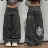 American Vintage Popular Straight Wide Leg Jeans Women Y2K New Street Hip Hop Fashion Joker Mopping Loose Pants Denim Trousers - Image 6