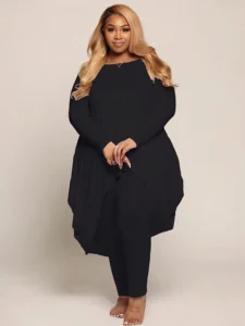 Two Piece Sets Womens Outifits Plus Size T-shirts with Leggings Pants Lady Curvy Large Size Suit Wholesale Bulk Dropshipping - Image 6