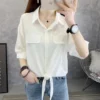 Blusas Mujer Spring Autumn Women Thin Shirts Camisas Chemises Loose Oversized Blouses Female Tops Korean Blusas Pockets - Image 5