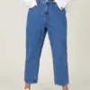 Plus Size Jeans for Women 2022 Autumn High Waist Elastic Denim Pants Full Length Harem Jeans 175 CM Tall Jeans Black Pants
