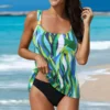 Summer Swimwear New Two Piece Mesh Swimdress Swimwear Tankini Beach Big Swimsuit Lace Bathing Suit For Women купальник женский - Image 5