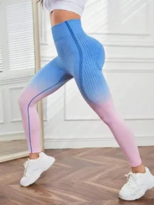 Women's Sexy Yoga Leggings Gradient Seamless Sports Pants Fitness Clothing Work Out Leggins Booty Push Up Gym Tights Pantalones - Image 6