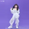 Girl Group Clothes Sets Hip Hop Kids Crop Top Chiffon Pants Street Dance Lace Skirts Child Fashion Streetwear Elegant Costumes - Image 4