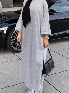 Ramadan Eid Hoodies Abaya Dubai Saudi Arabia Turkey Islam Muslim Modest Dress Prayer Clothes Women Kebaya Robe Femme Musulmane - Image 5