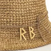 Fashion Summer Handmade Raffia Straw Hat For Women Elegant Letter Hat Beach Wide Brim Boater Bucket Hat Designer Hats Chapeau - Image 4