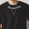 Summer New Casual Mens T Shirts Short Sleeve O Neck Loose Pullover Tops Men Fashion Letter Embroidery Design Vintage T-shirt Man - Image 6