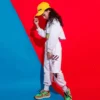 Kids Hip Hop Dancewear Ballroom Costumes for Girls Jazz Party Stage Outfits Dancing Clothes Street Dance Wear Shirt Jogger Cool - Image 2
