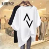 Women Clothing Short Sleeve Cotton Casual Loose T-shirt Chic Printed Y2k 6XL Basics Pullovers Summer O-neck Top Tees - Image 5