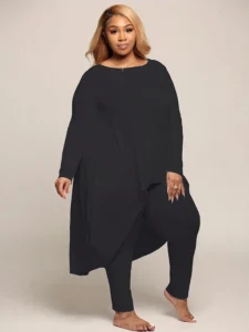 Two Piece Sets Womens Outifits Plus Size T-shirts with Leggings Pants Lady Curvy Large Size Suit Wholesale Bulk Dropshipping - Image 5