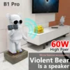 B1pro Large Violent Bear Bluetooth Speaker 60W High-power Wireless Sound Box Home Fashion Accessories with Mic Subwoofer Audio - Image 2