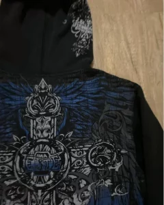 Man Hoodie New American Retro Gothic Print Pullover Sweaters Men Y2K Street Leisure Trend Joker Sweater akatsuki Fashion Loose - Image 3
