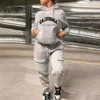 Women Printed Fashion Casual Sweatshirt Set Two Piece Sports Sweatshirt With Multiple Pockets Pants Female Autumn Streetwear - Image 4