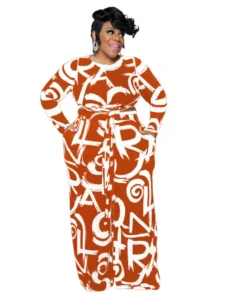 4XL 5XL Plus Size Sets Women Clothes Fashion Print Top And Wide Leg Pant Suit Spring Autumn New Oversize Casual Outfits 2022 - Image 5