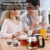 Stainless Steel Tea Ball Infusers - Set of 2, Extra Fine Mesh, Extended Chain Hook, Herbal Tea & Spices - Image 5