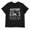 Skeleton Autism It's Not A Disability It's A Different Ability T Shirt Harajuku Short Sleeve T-shirt 100% Cotton Graphics Tshirt - Image 3