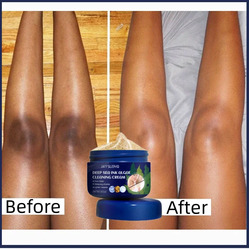 Deep-Sea Black Algae Cleaning Cream Underarm Lips Knee Sensitive Areas Bleach Exfoliating Scrub Rejuvenation Skin Care Product