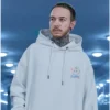 High Street Graffiti Bear Print Men's Fleece Hoodie Retro Autumn Casual Pullover Hooded Sweatshirts Hip Hop Y2K Hoodies Clothes - Image 2