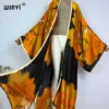 2022 WINYI Summer Beach Wear Swim Suit Cover Africa sweet lady boho Cardigan stitch colorful sexy Holiday long Sleeve Kimono - Image 6