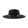 Hats Hat Fedora Hats for Women Panama Wide Brim 9.5cm Big Size Belt Casual Luxury Formal Men Caps Black Khaki Sombreros De Mujer - Image 2