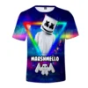 Newest Popular DJ Marshmello Cotton Candy Printed T-shirt 3D Fashion Men Women streetwear Hip Hop Personality Round neck y2k Top - Image 2