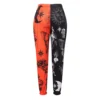 Women's Boho Hippie Harem Pants High Smocked Waist Printed Patchwork Sweatpants Yoga 90S Goth Baggy Casual Trousers - Image 6