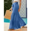 Spring Autumn High Waist Lace Up Wide Leg Skirt Pants Women Loose Casual Fashion All-match Solid Color Trousers Female Clothes - Image 4