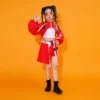 Streetwear Shorts For Girl Jazz Dance Costumes Clothes Teenage Showing Outfits Hip Hop Clothing Long Sleeve T Shirt Tank Top - Image 3