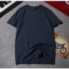 Summer Men's Short-sleeved 10XL 9XL 12XL Round Neck Half-sleeved Clothes Large Size T-shirt Cotton Solid Color Tops Oversized - Image 3