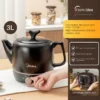 Automatic Electric Kettl for Boiling Chinese Medicine Ceramic Pot Healthy Brewing Pot for Cooking and Brewing Chinese Herbal Tea - Image 2
