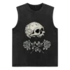 Hip Hop Streetwear Men T-Shirts Gothic Vintage Washed T Shirts 100% Cotton Casual Tank Tops Summer Sleeveless Tops Unisex Vest - Image 5