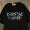 American High Street Dark Cross Wings Loose Half Sleeves Fashion Street Oversize T-Shirt Harajuku Style Hip Hop Y2k Top - Image 3