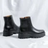 England style men fashion chelsea boots brand designer shoes square toe original leather boot spring autumn platform ankle botas - Image 4