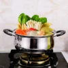 Stainless Steel pot Double Bottom Soup Pot Nonmagnetic Cooking Multi purpose Cookware Non stick Pan induction cooker used pot - Image 5