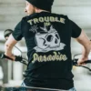 Gothic Harajuku Biker Skull Graphic Men T-shirts Oversized Cotton Tee Fashion Short Sleeve Tops Dark Punk Skulls Retro T Shirt - Image 6