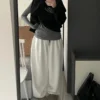 Deeptown Baggy Fleece Grey Sweatpants Women Vintage Black Oversize Harem Pants Korean Fashion Streetwear Sports Trousers Hip Hop - Image 6
