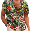 Hawaiian Fashion Men's Floral Shirts Men 3d Print Y2K Beach Short Sleeve Camisa Summer Blouse Vintage Clothes For Man Clothing