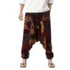 Men Trousers Summer Sweatpants Harem Pants Cotton Festival Baggy Boho Trousers Retro Gypsy Pants Loose Fitness Baggy Streetwear - Image 3