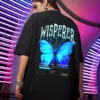 Women's Oversized T Shirt Butterfly Print Tops Vintage Tees Unisex O-Neck Short Sleeve Tshirt Streetwear Y2k Top Gothic Clothing