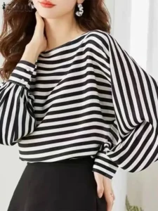 2024 ZANZEA Fashion Women Striped Blouse Spring Long Sleeve Work Shirt Casual Loose OL Work Tops Female Party Holiday Blusas - Image 2