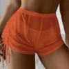 Swim Short Men Women Vintage Bikini Bottom Swimwear Briefs Beachwear Bikini Bottom Side Tie Womens Guard Swimwear with Shorts - Image 2