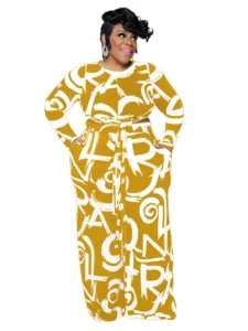 4XL 5XL Plus Size Sets Women Clothes Fashion Print Top And Wide Leg Pant Suit Spring Autumn New Oversize Casual Outfits 2022 - Image 2