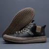 High Top Mens Sneakers Fashion Men Casual Shoes Luxury Brand White Sneakers Tenis Ankle Boots Fashion Skate Shoes Men Breathable - Image 4