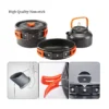 Portable Camping Tableware Cooking Set Outdoor Cookware Pan Pot Bowl Spoon Fork Utensils For Hiking Picnic Travel Wild Campismo - Image 3